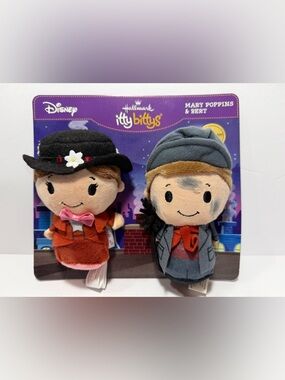 Mary Poppins and Bert Hallmark Disney Itty Bittys Chimney Rooftop PACKAGING FLAW